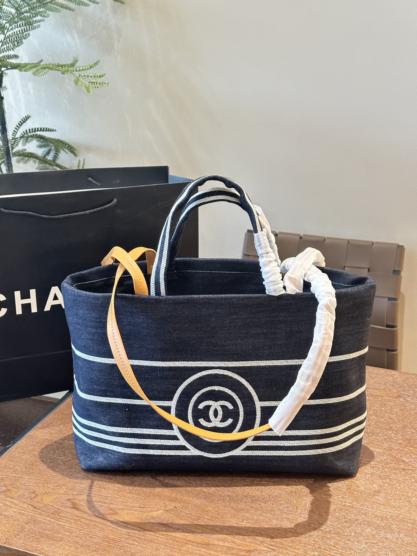 Chanel Wholesale
 Bags Handbags Blue Navy Denim Vintage Beach