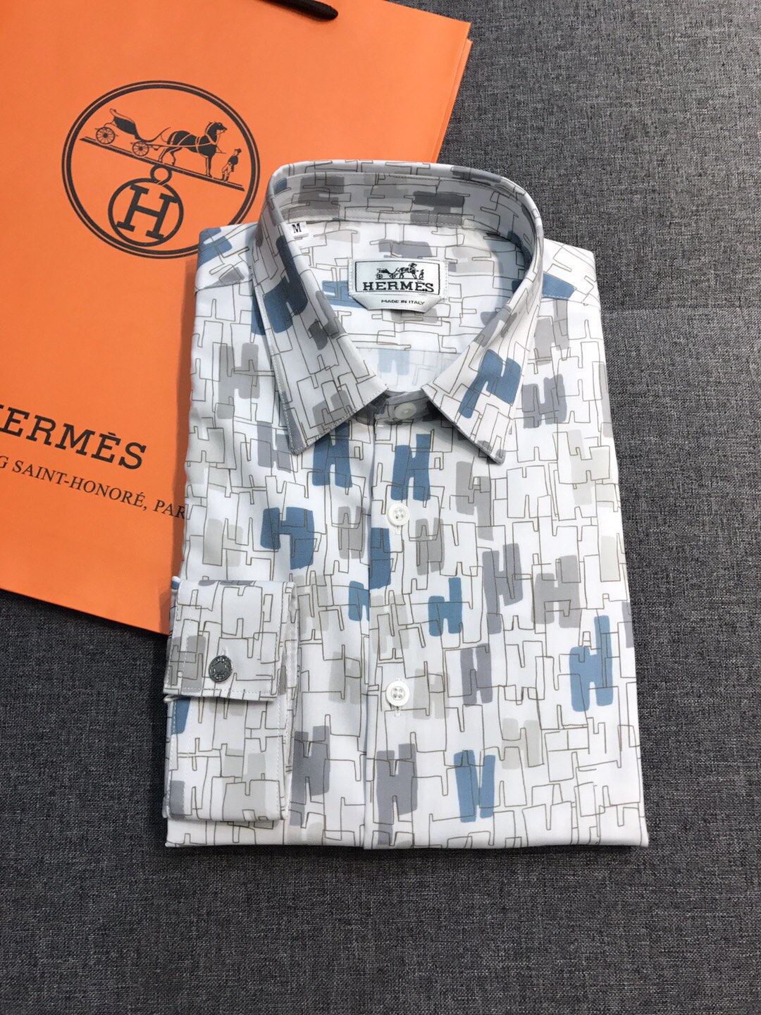 Hermes Clothing Shirts & Blouses Men Cotton Spring Collection Long Sleeve