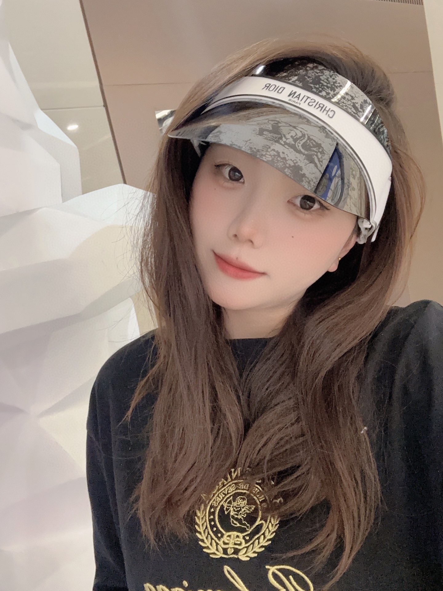 𝐷𝑖𝑜𝑟 animal monogram, very stylish! Hollow-top sun hat ✨ I really love hats, bucket hats, baseball caps, knit hats