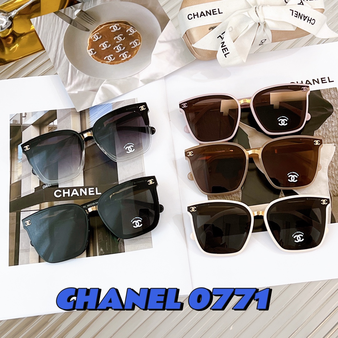 ️CHANEL新品来袭CH0771SIZE65口15-145百搭遮脸的经典方框质感真的绝镜腿大logo拼