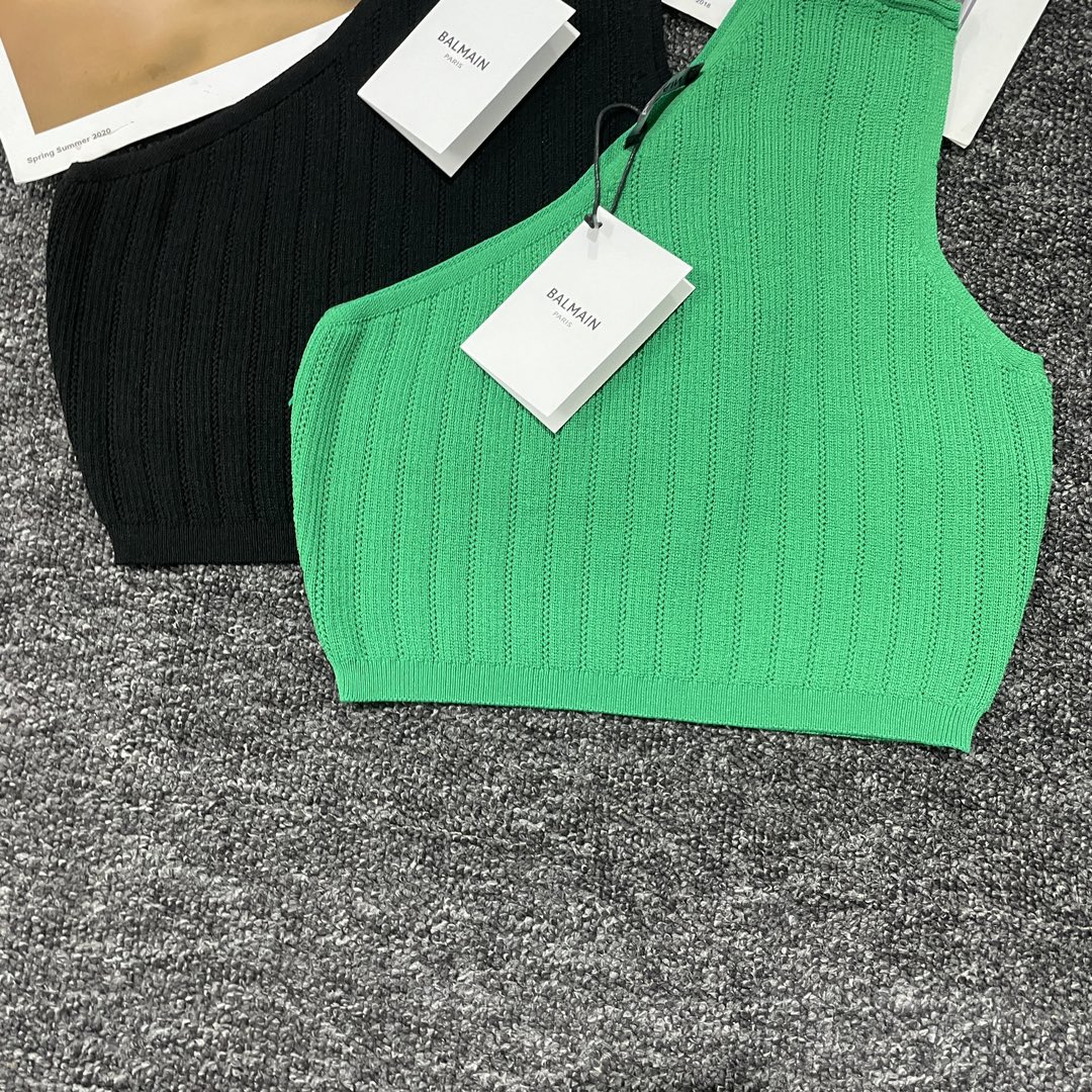 Balmain Original Asymmetrical Knit Dress: Hot Summer Style with Slashing Shoulder Design - 图片 8