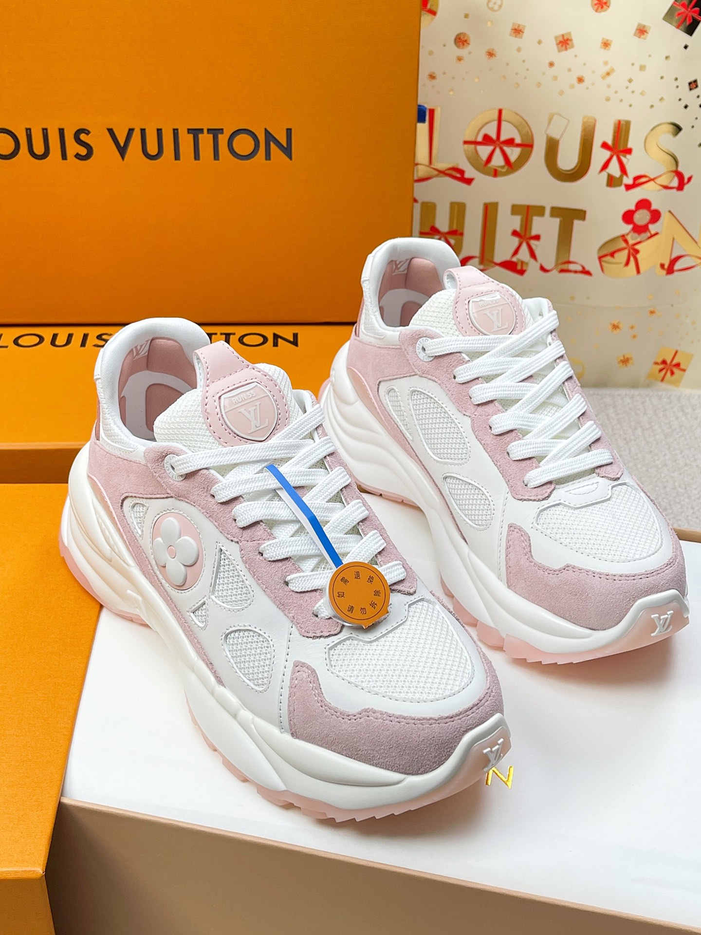 Louis Vuitton Shoes Sneakers Splicing Casual