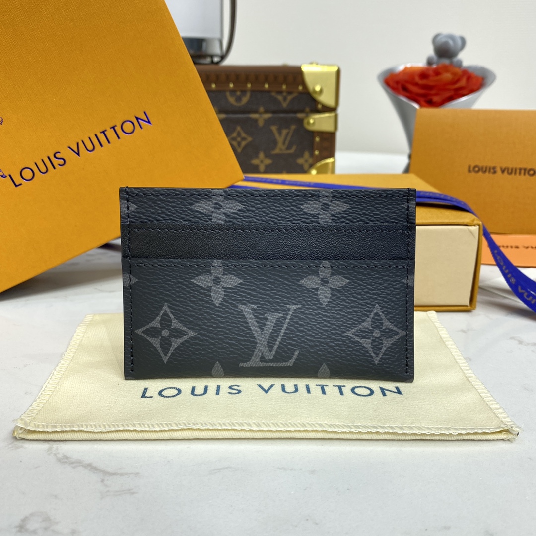 Louis Vuitton Wallet Card pack UK 7 Star Replica
 Black Monogram Eclipse Canvas M62170