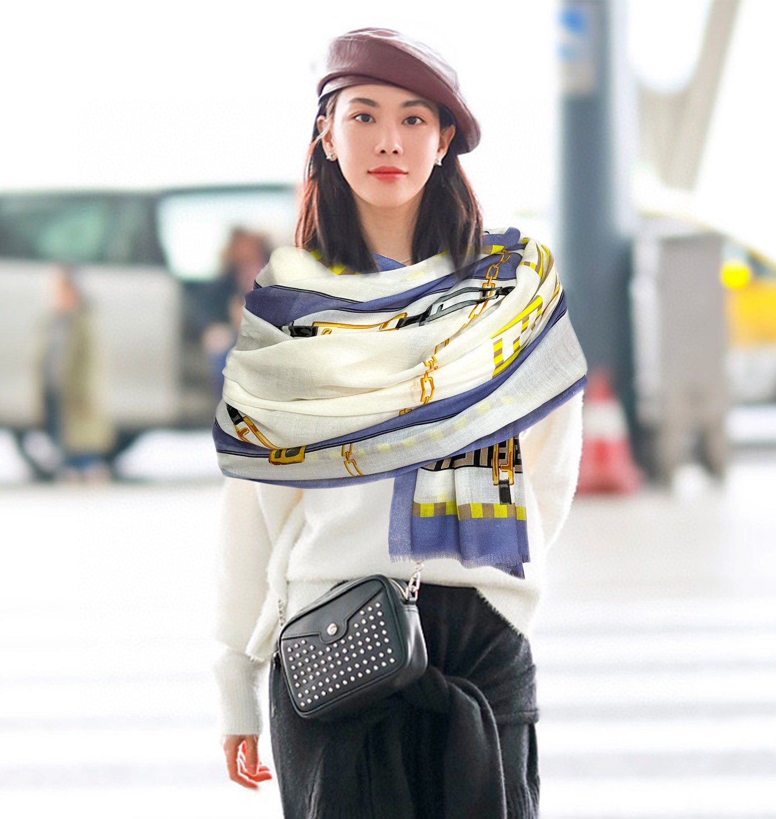 NO:172597,2014 is so beautiful. The latest model of F-home [printed long scarf] is very easy to match every day. When I see it, I want to travel and wear it very well. I look so energetic. I don’t need to say much. I can see the details clearly. I absolutely appreciate the high-standard quality 100x, material, top cashmere [color], high-end scarf, fendi198609092014太美了F家最新款【印花长巾】 日常都非常好搭配的款订】一看到就想去旅游平时穿搭也非常好搭配,整个人看起来都会神采奕奕好多不用多说,细节品质都看得清楚,绝对获赞的高规格品质100x,材质,顶级羊绒[色],高版本围巾,fendi,scarf