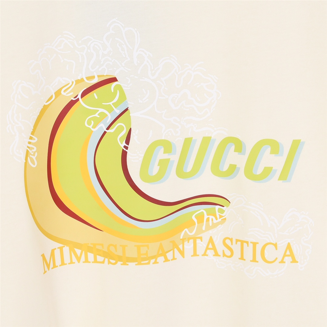 GUCCI 古驰24ss热卖香蕉印花短袖