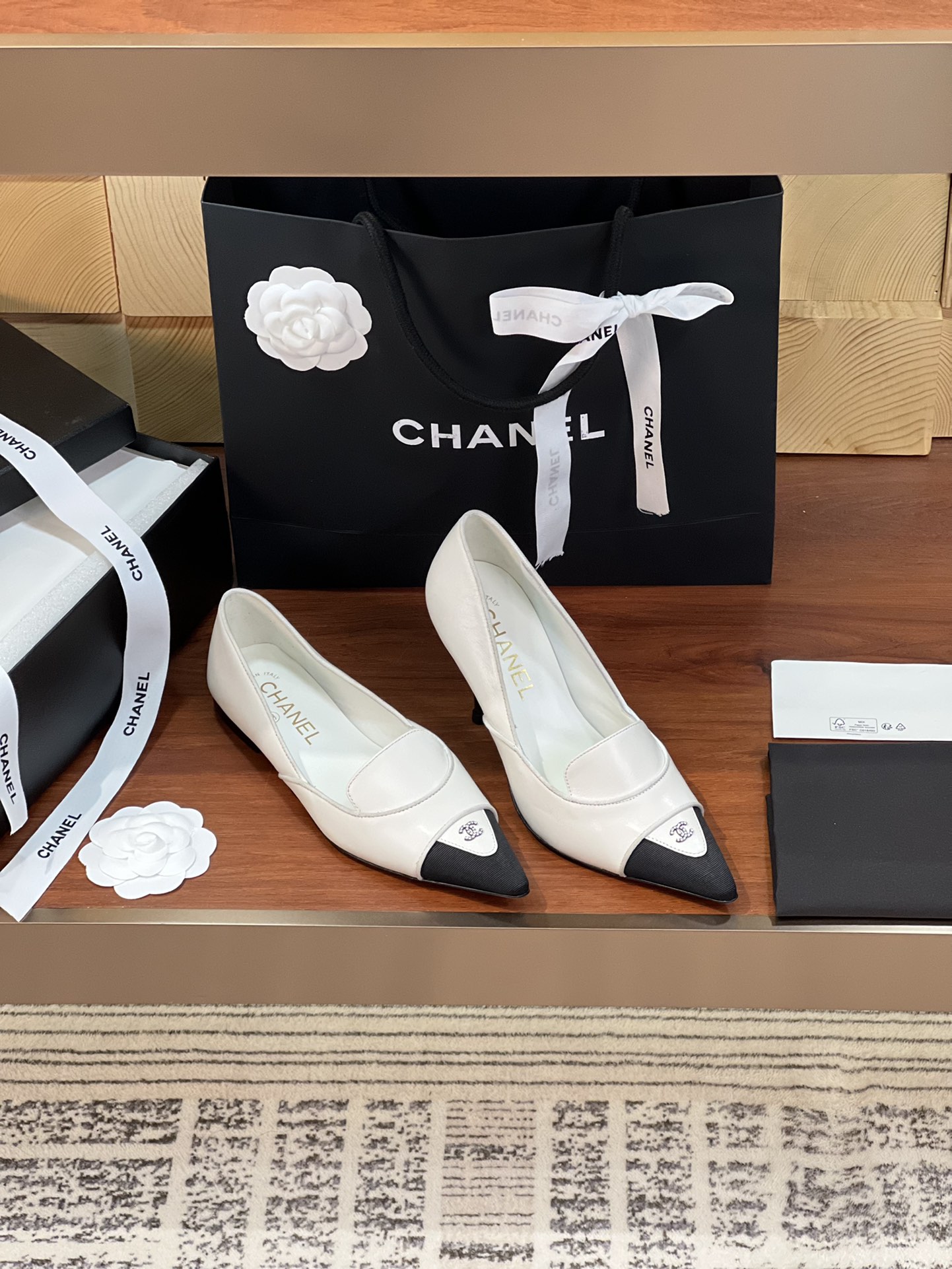 Best Quality Fake
 Chanel High Heel Pumps Single Layer Shoes Online Sale
 Black Splicing Genuine Leather Goat Skin Lambskin Sheepskin Spring/Summer Collection Vintage