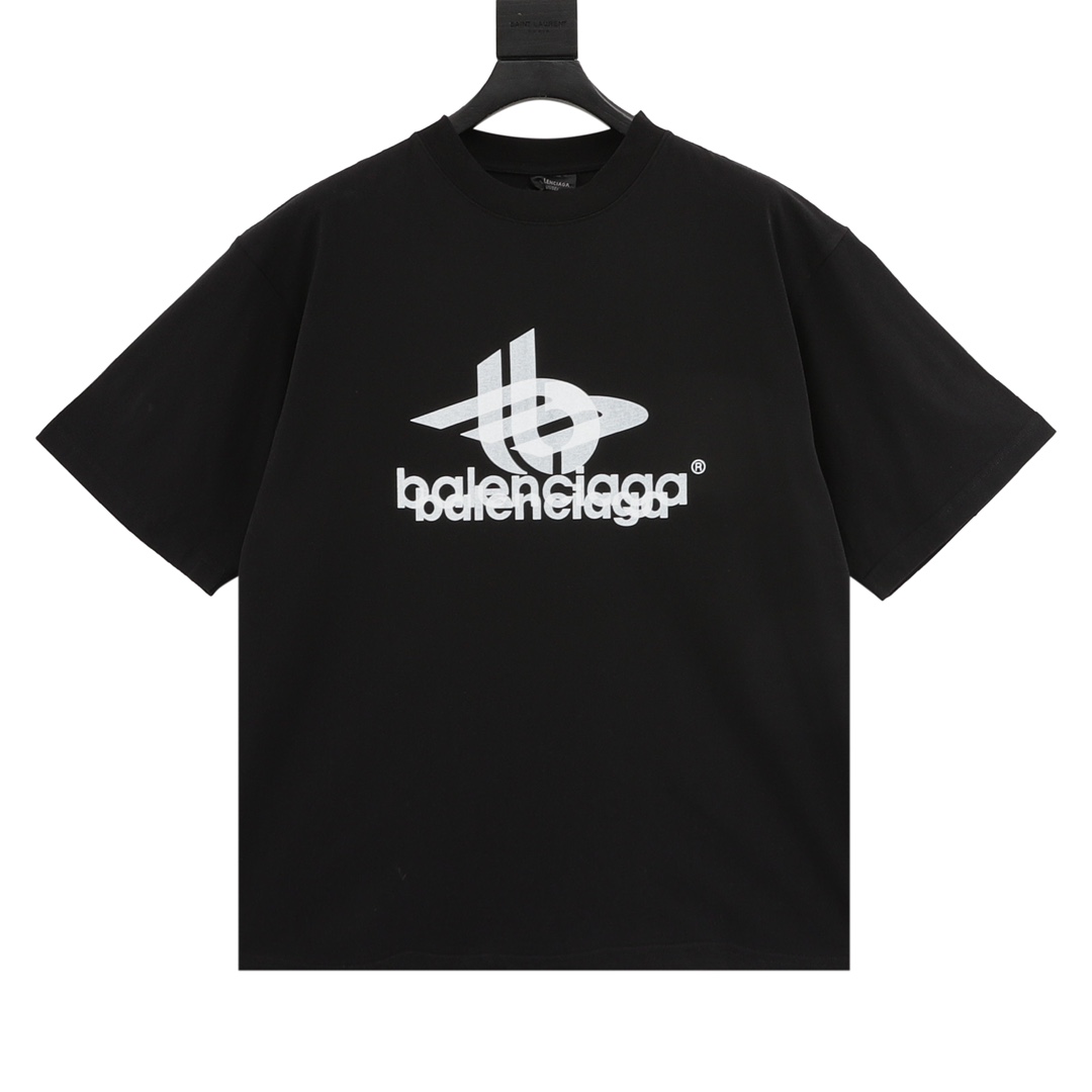 Balenciaga Clothing T-Shirt Printing Cotton Double Yarn Short Sleeve