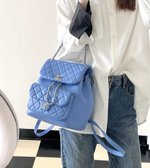 Chanel Bags Backpack Blue Summer Collection