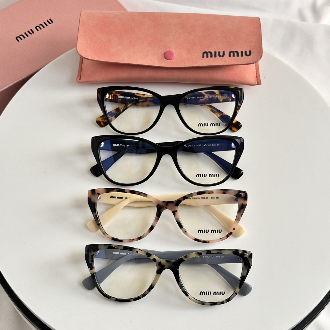 ️MIUMIUMU04SVSIZE53-18-140缪缪新品眼镜框