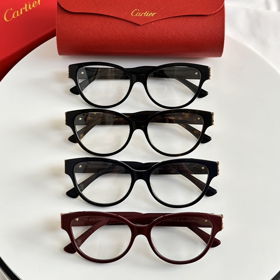 ️Cartier-卡家CT0450OSize54口17-145不挑脸型简约大气时尚休闲L小框型