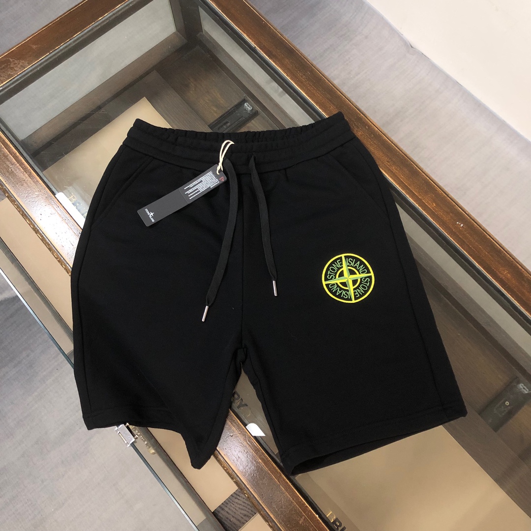 Stone Island Clothing Shorts Beige Black White Casual