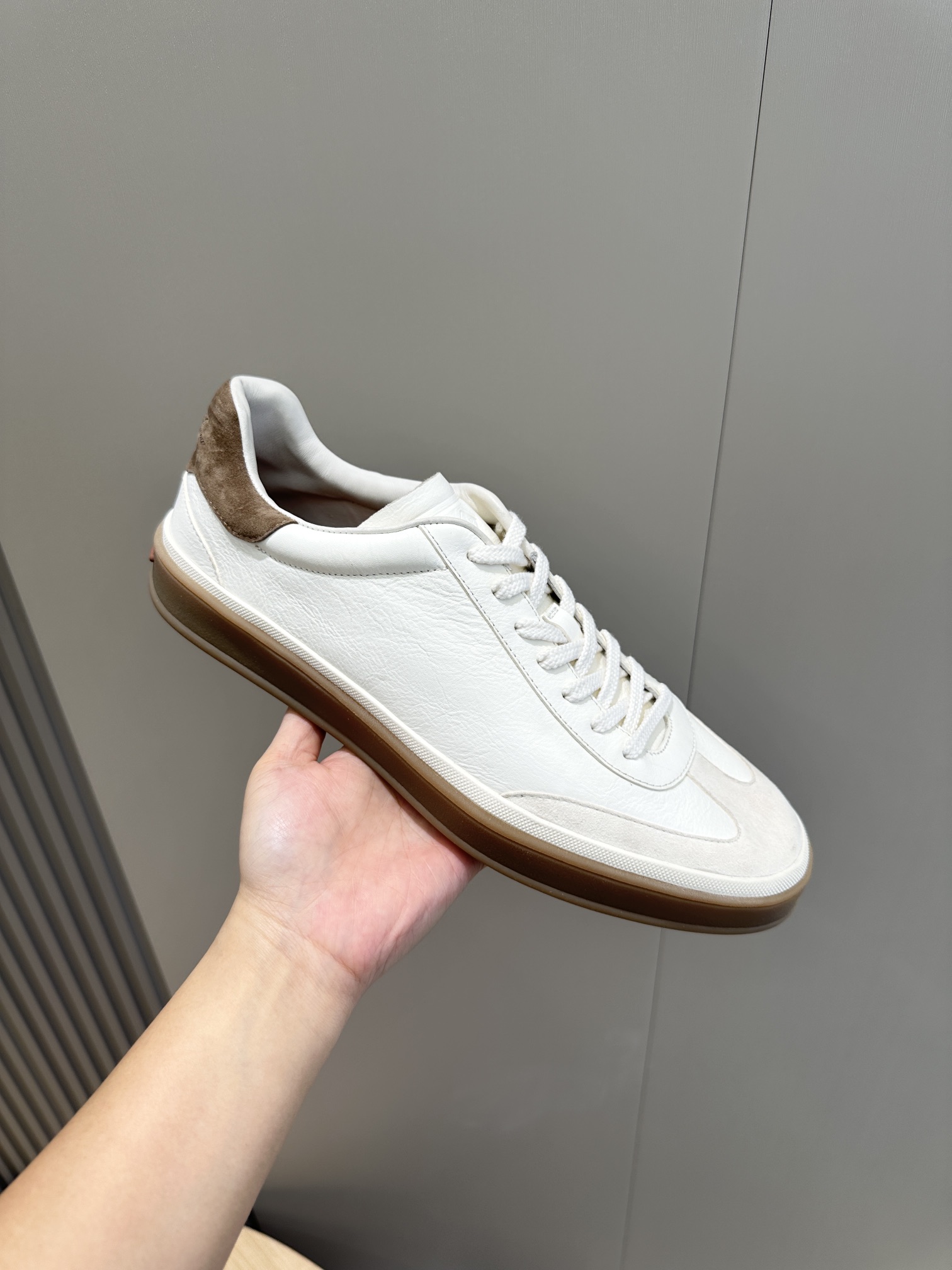 loro piana LP Tennis Walk Sneakers - TopEstos nuevos tenis importados de piel de vacuno con forro de