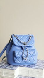 Chanel Duma Bags Backpack Blue Spring/Summer Collection