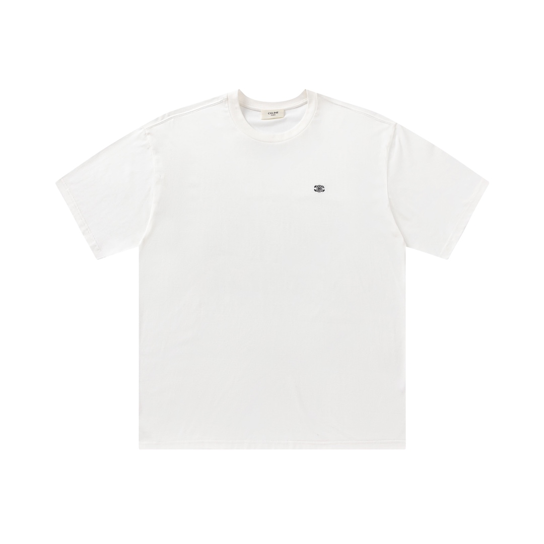 Camiseta de manga corta CE con Arco de Triunfo, tejido de 60 hilos dobles con brillo natural, suave al tacto, cómoda y …