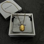 Balenciaga Jewelry Necklaces & Pendants Yellow Brass