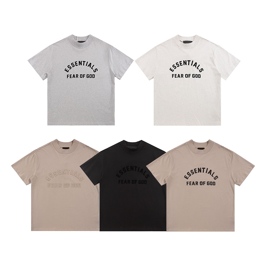 ESSENTIALS FEAR OF GOD
新款夏季黑前标短袖T恤
款号：E2310#   
颜...