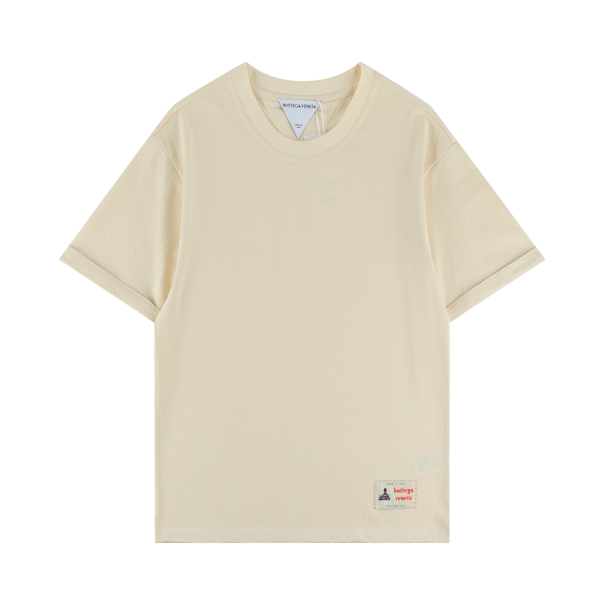 BV Bao* 2024SS camiseta de manga corta nueva, con etiqueta de logo en el lateral inferior, bordado de letras …