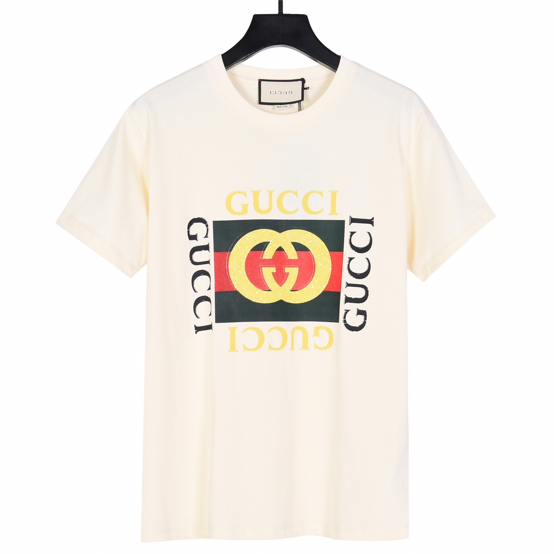 Gucci 古驰24ss经典方块印花短袖