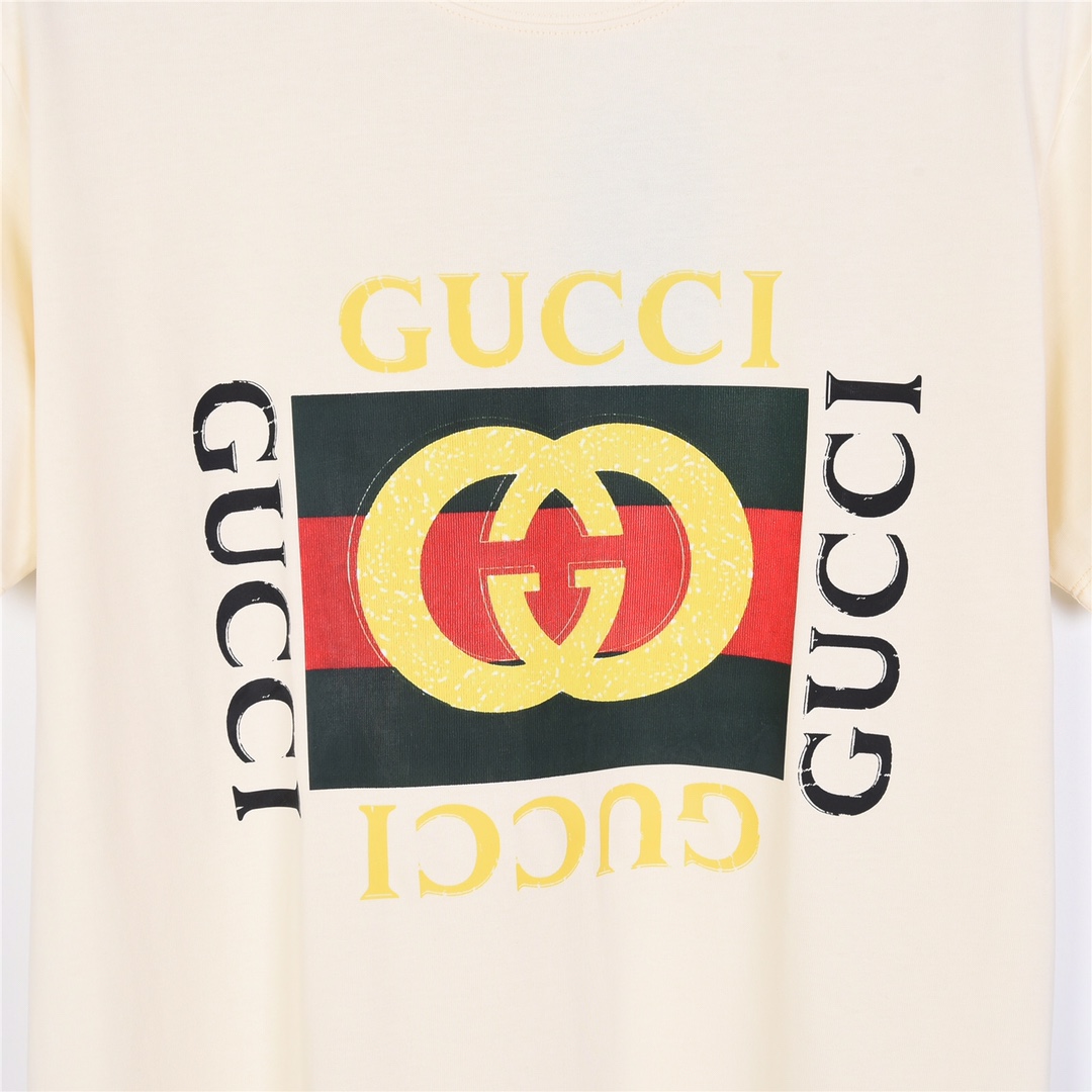 Gucci 古驰24ss经典方块印花短袖