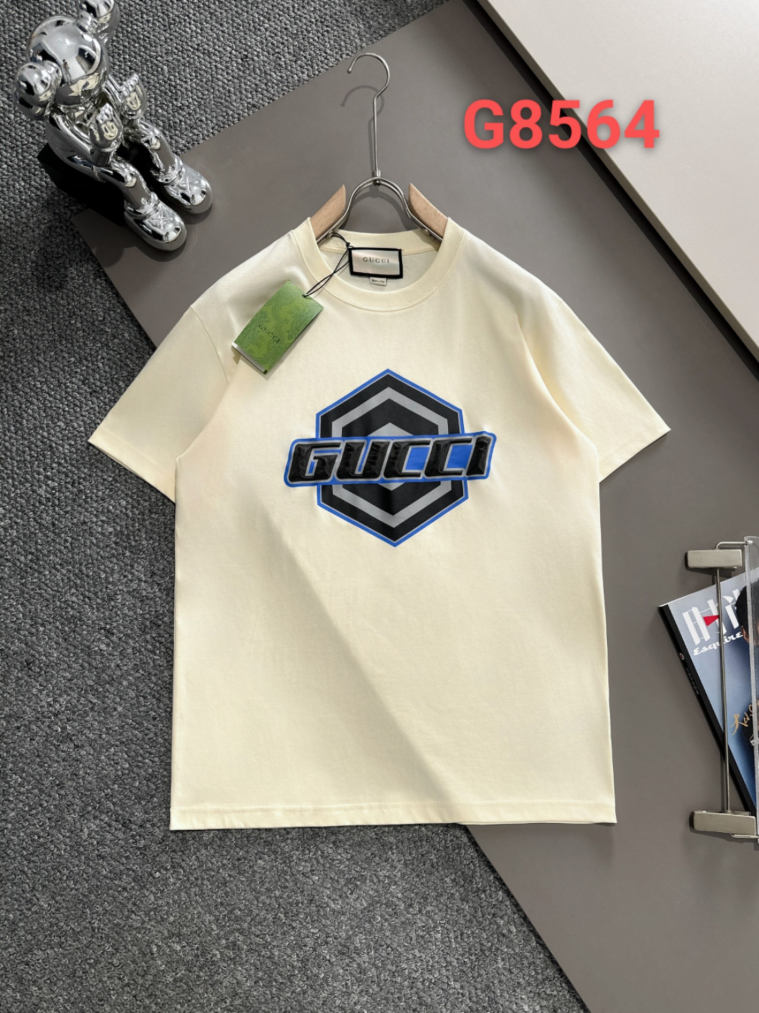 G casa GU24ss primavera/verano nuevo estilo de alta gama relieve estampado efecto en el cuerpo excelente G8564 camiseta…