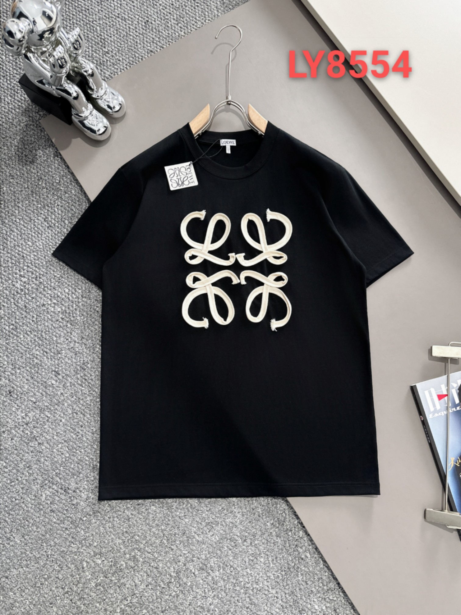 🅿️110 Loewe LOEW*24ss primavera/verano nuevo estilo de alta versión elemento de tejido de cordones logo efec…