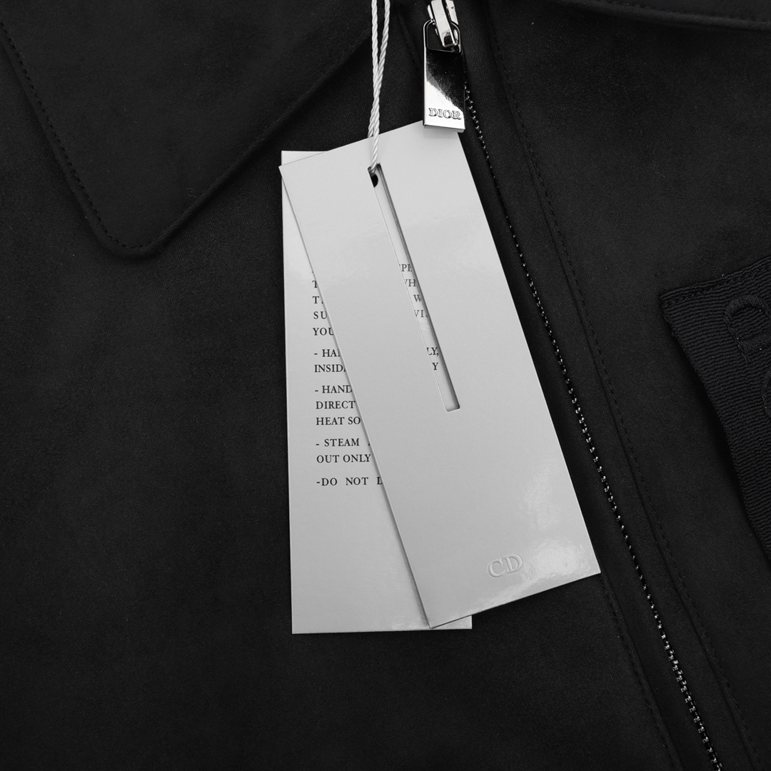 DIOR/迪奥 徽标麂皮革混纺夹克