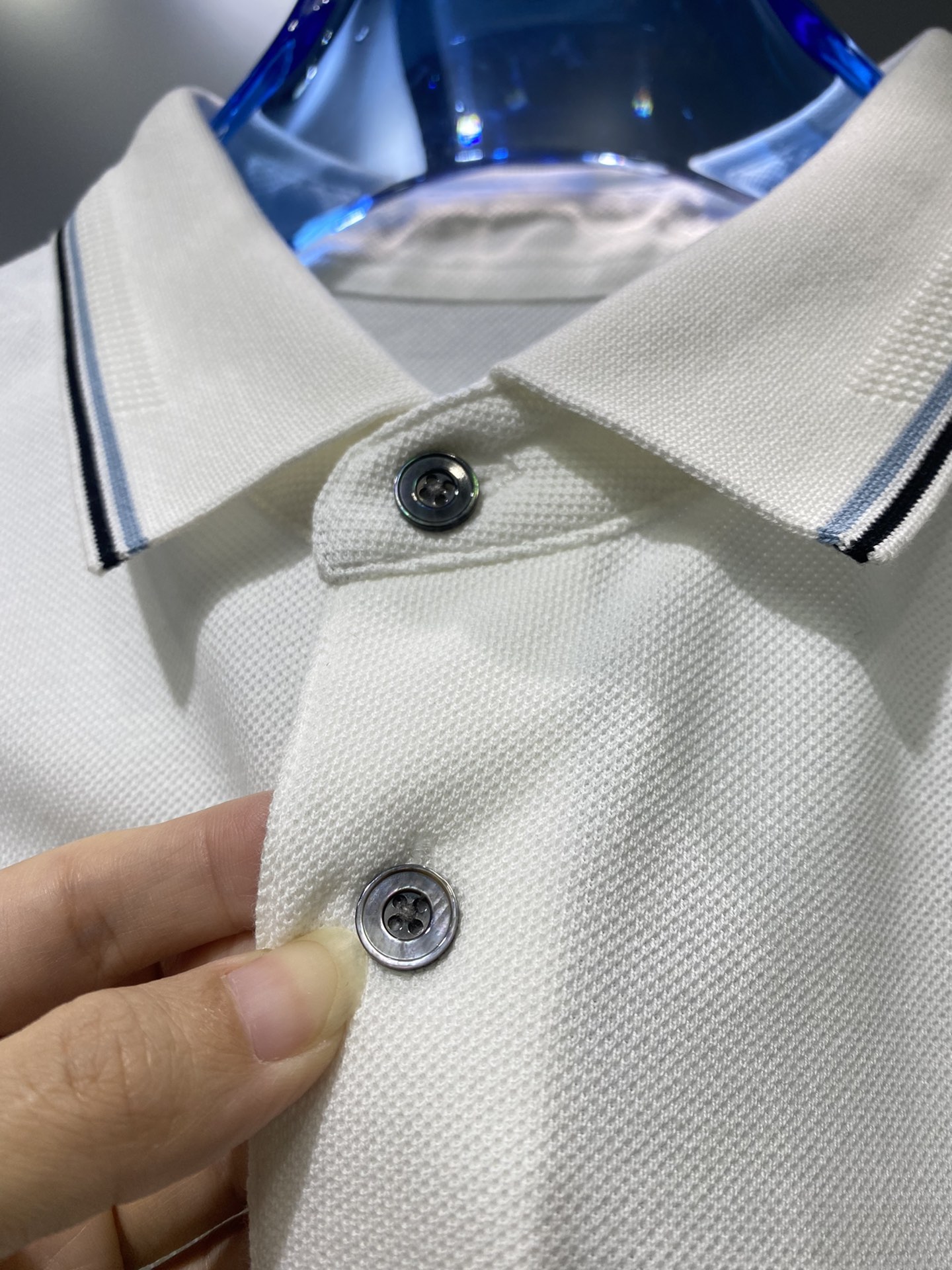 #PD夏季新款短袖T恤Polo客供定制珠地面料简单时尚款超级好看！简单大方的款式！满满的高级感四季可穿颜