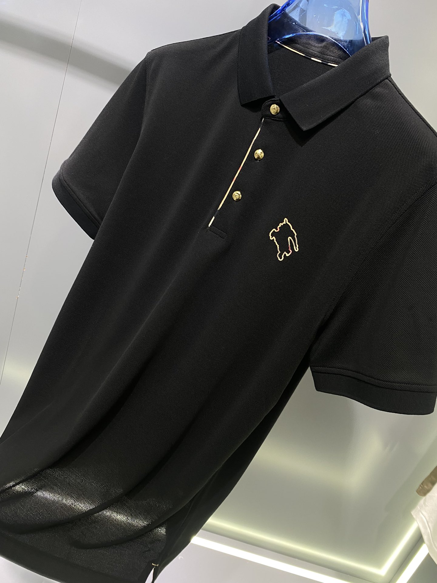 #Bu夏季新款短袖T恤Polo客供定制珠地面料简单时尚款超级好看！简单大方的款式！满满的高级感四季可穿颜