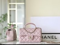 Chanel Classic Flap Bag Handbags Crossbody & Shoulder Bags Pink All Steel Lambskin Sheepskin