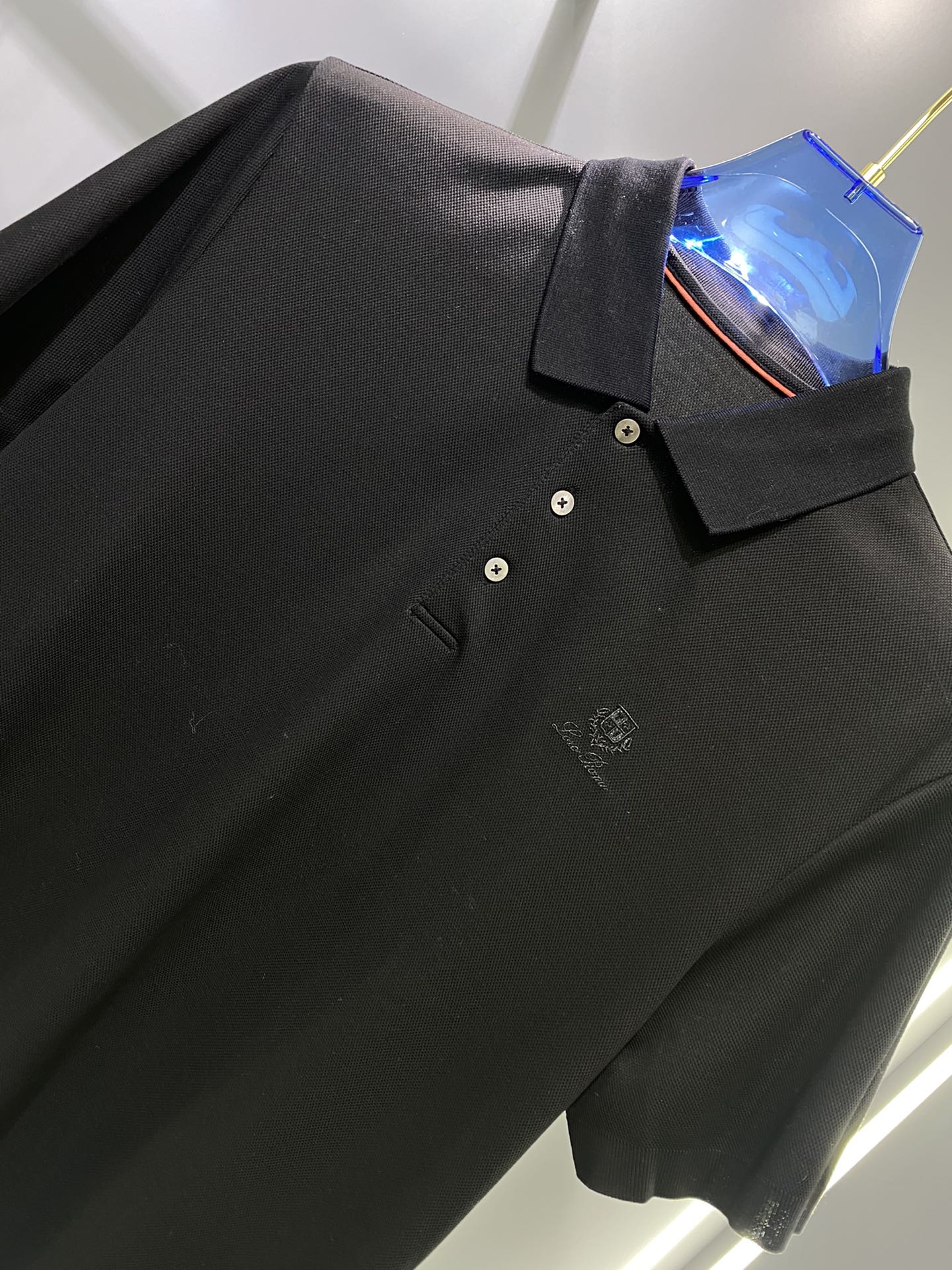 #LP夏季新款短袖T恤Polo客供定制珠地面料简单时尚款超级好看！简单大方的款式！满满的高级感四季可穿颜