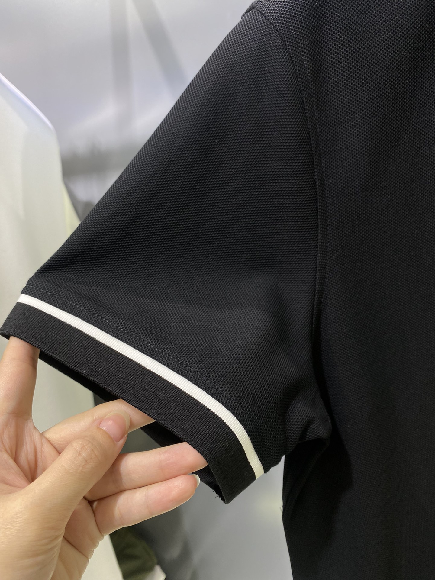 #Celine夏季新款短袖T恤Polo客供定制珠地面料简单时尚款超级好看！简单大方的款式！满满的高级感四