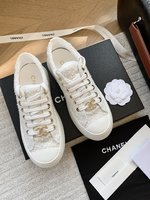 Chanel Canvas Shoes Casual Shoes Calfskin Canvas Cowhide TPU Casual