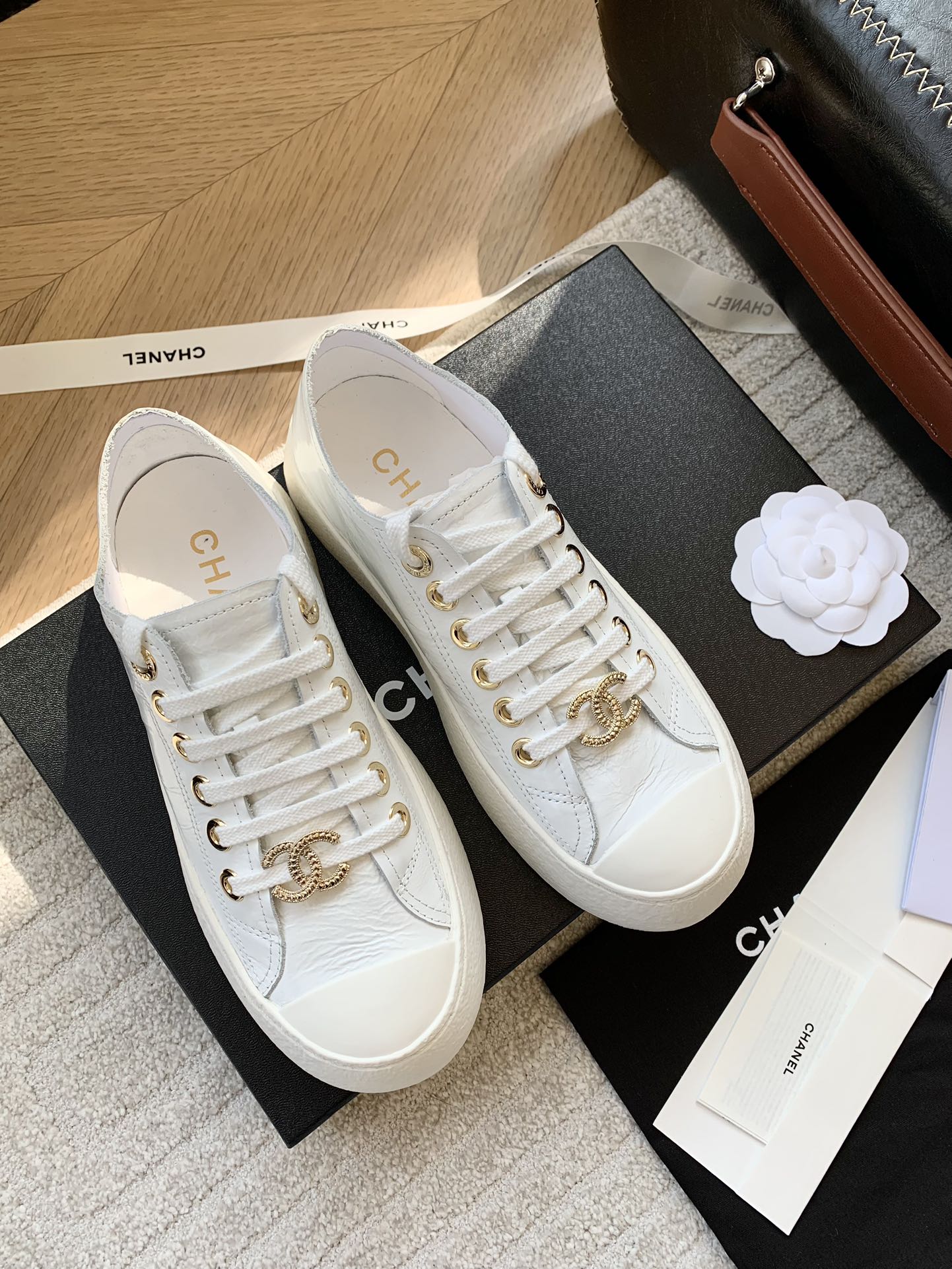 Chanel Canvas Shoes Casual Shoes Calfskin Canvas Cowhide TPU Casual