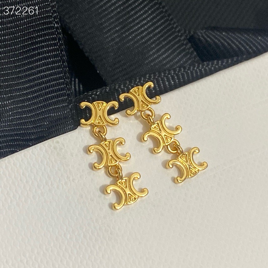 Where to find best
 Celine 7 Star
 Jewelry Earring Gold Yellow Brass Fashion