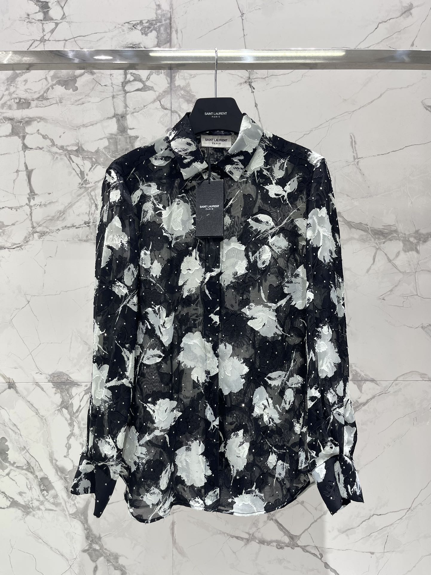 איב סן לורן בגדים חולצות ובלוזים חנות העתק סיטונאית
 שחור לבן אופנה
