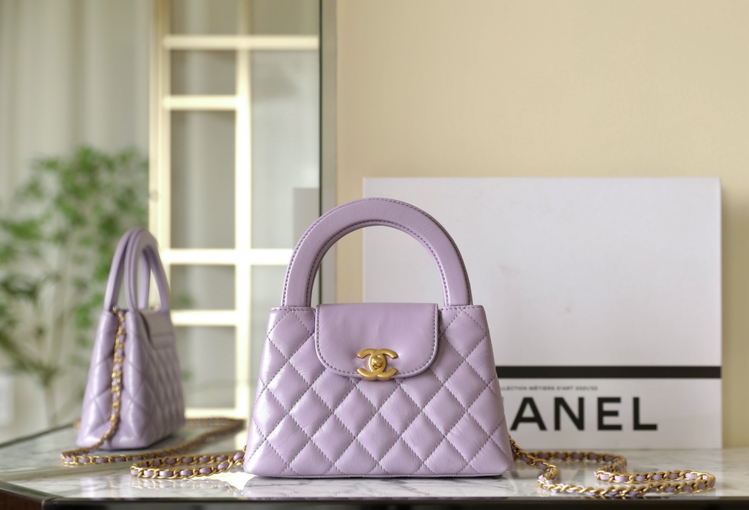 Chanel Crossbody & Shoulder Bags Top quality Fake
 Purple Vintage Gold Calfskin Cowhide Chains