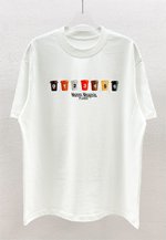 Maison Margiela Clothing T-Shirt Black Coffee Color White Printing Spring/Summer Collection