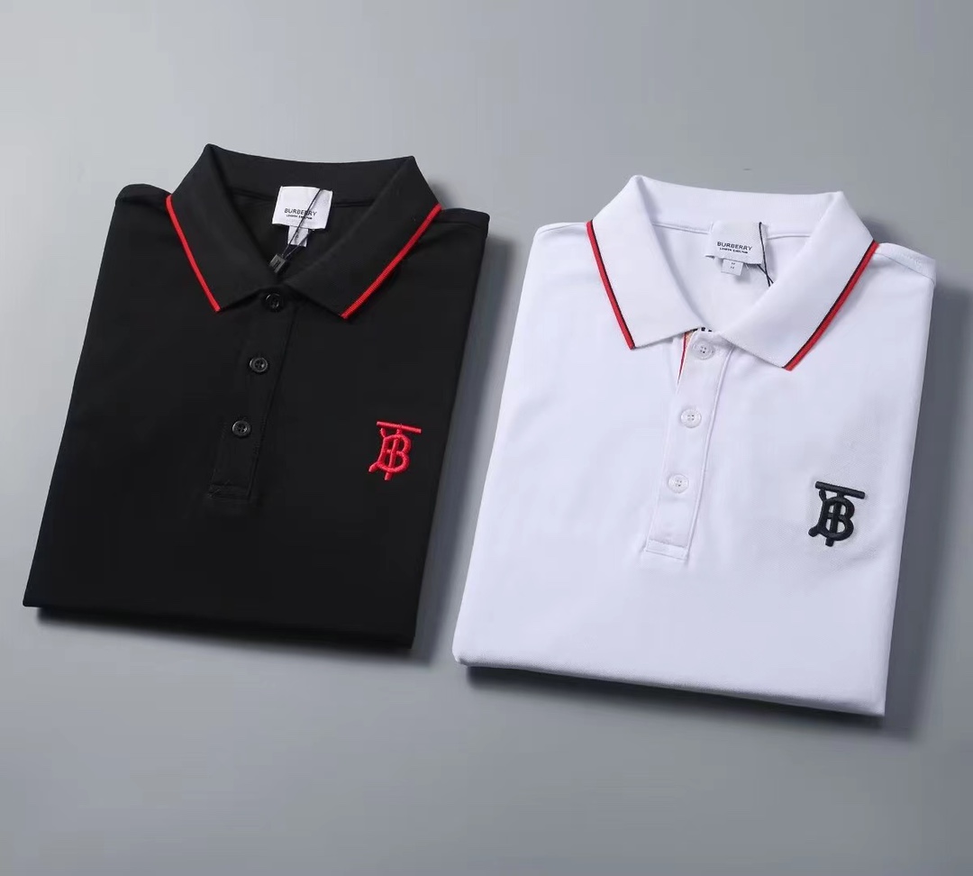 Burberry Kleidung Polo T-Shirt Baumwolle Frühling/Sommer Kollektion Kurzarm