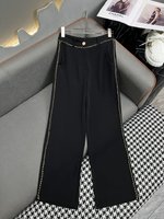 Chanel Clothing Pants & Trousers Splicing Spring/Summer Collection Chains
