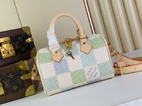 Louis Vuitton LV Speedy Handbags Travel Bags Pink Lattice Canvas N40515