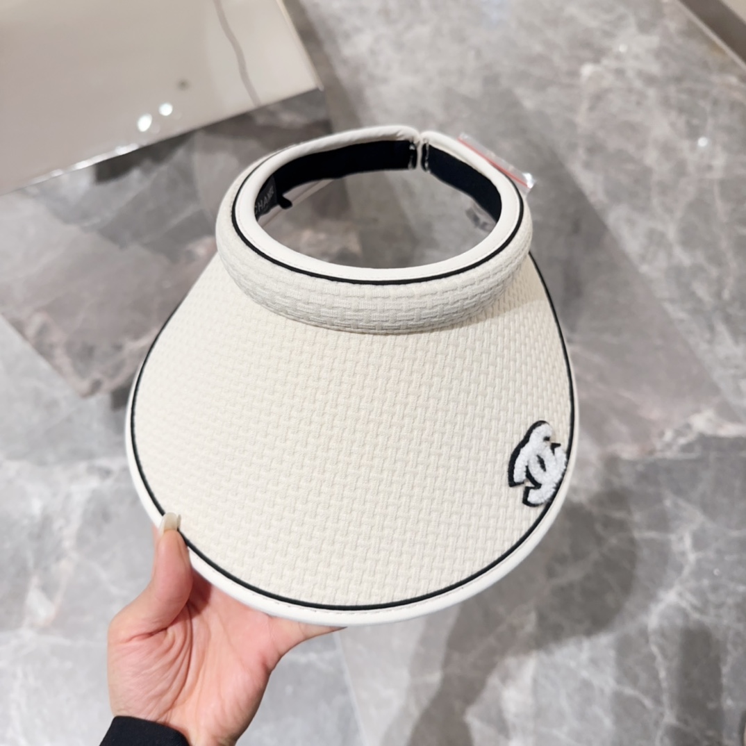 NO:193375,CHANE* Middle Aerial Sky Top Hat Summer Sun Protection First!  Minimalist style is very easy to wear hat, straw hat, fisherman hat, baseball hat, hat, chanel, espadrilles, hats19860909CHANE* 中古空顶帽 夏季防晒首先 ！极简风格异常好搭帽子草帽渔夫帽棒球帽,帽子,chanel,espadrilles,hats,hat