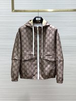 Gucci Abbigliamento Giacca & Soprabito Stampa Collezione Primavera Fashion Top con cappuccio