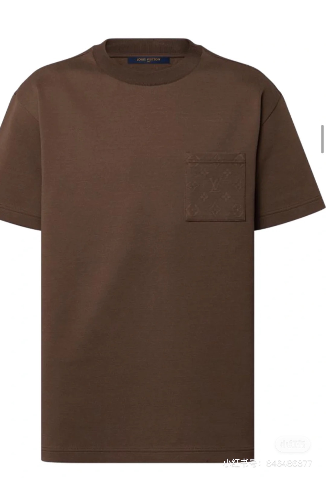 V-春夏新款超联名款口袋压花浮雕工艺圆领短袖T恤简约不简单男女同款S-XL