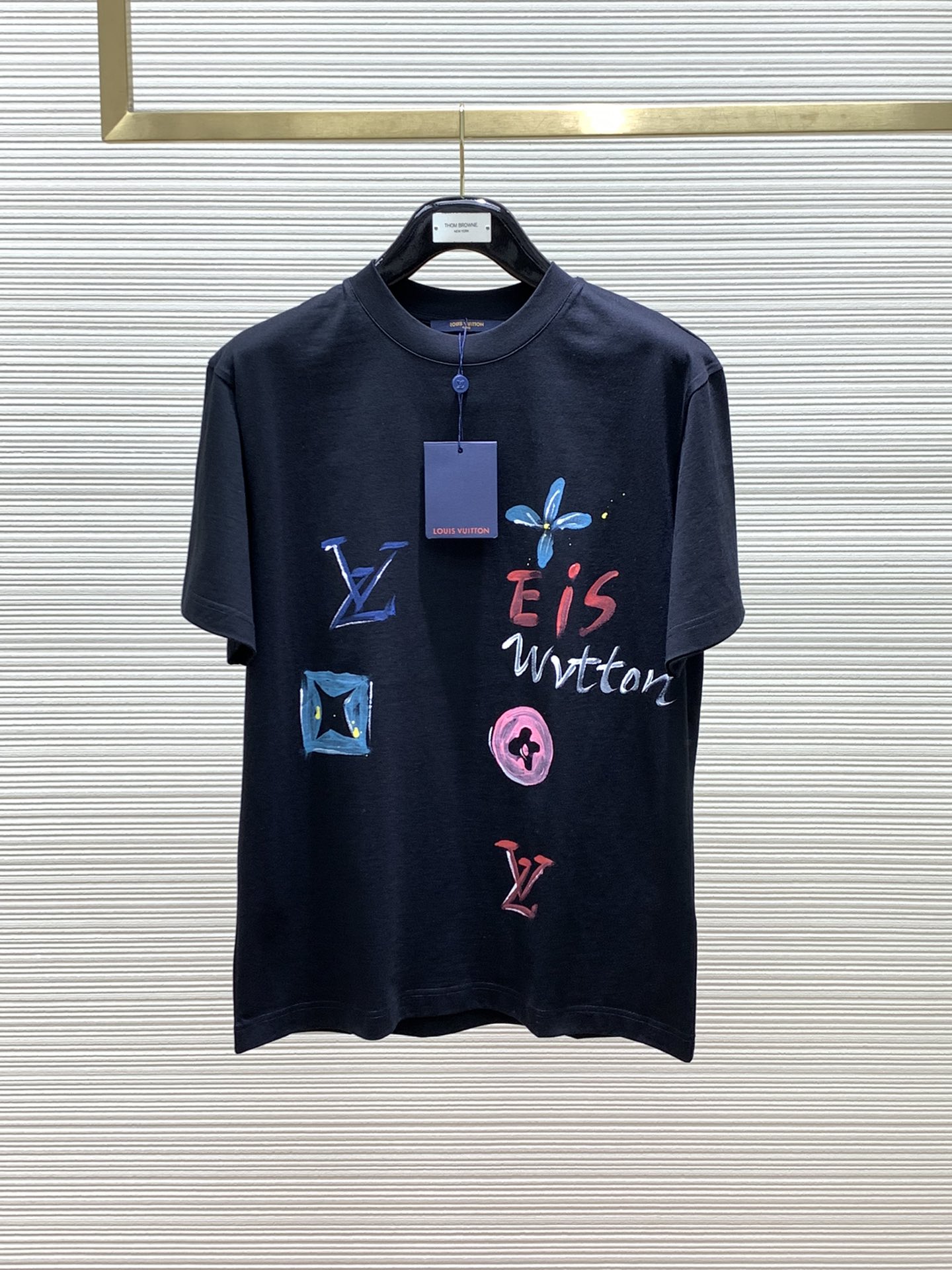 Louis Vuitton Clothing T-Shirt Designer Replica
 Printing Spring/Summer Collection Fashion Short Sleeve