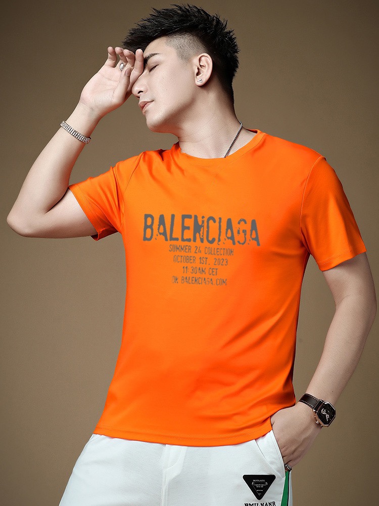 Balenciaga Kleding T-Shirt Mannen Katoen Gemerceriseerd katoen Lente/Zomercollectie Korte mouw