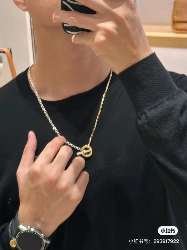 Bottega Veneta Double-Coloured Metal Necklace: Amazing Design for French Elegance - 图片 3