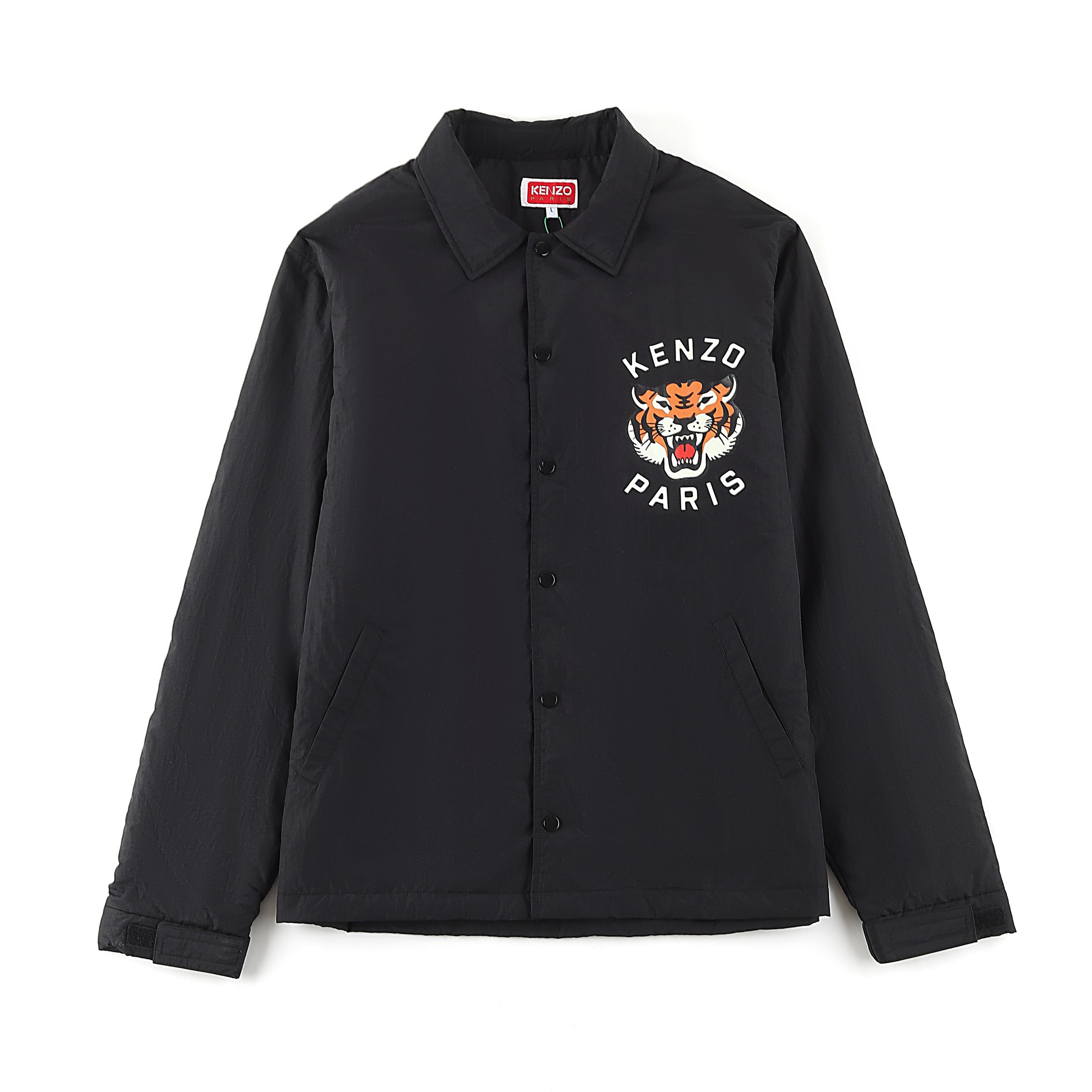 KENZ*2024AW Otoño/Invierno Nueva chaqueta acolchada, chaqueta de entrenador con estampado digital Lucky Tiger…