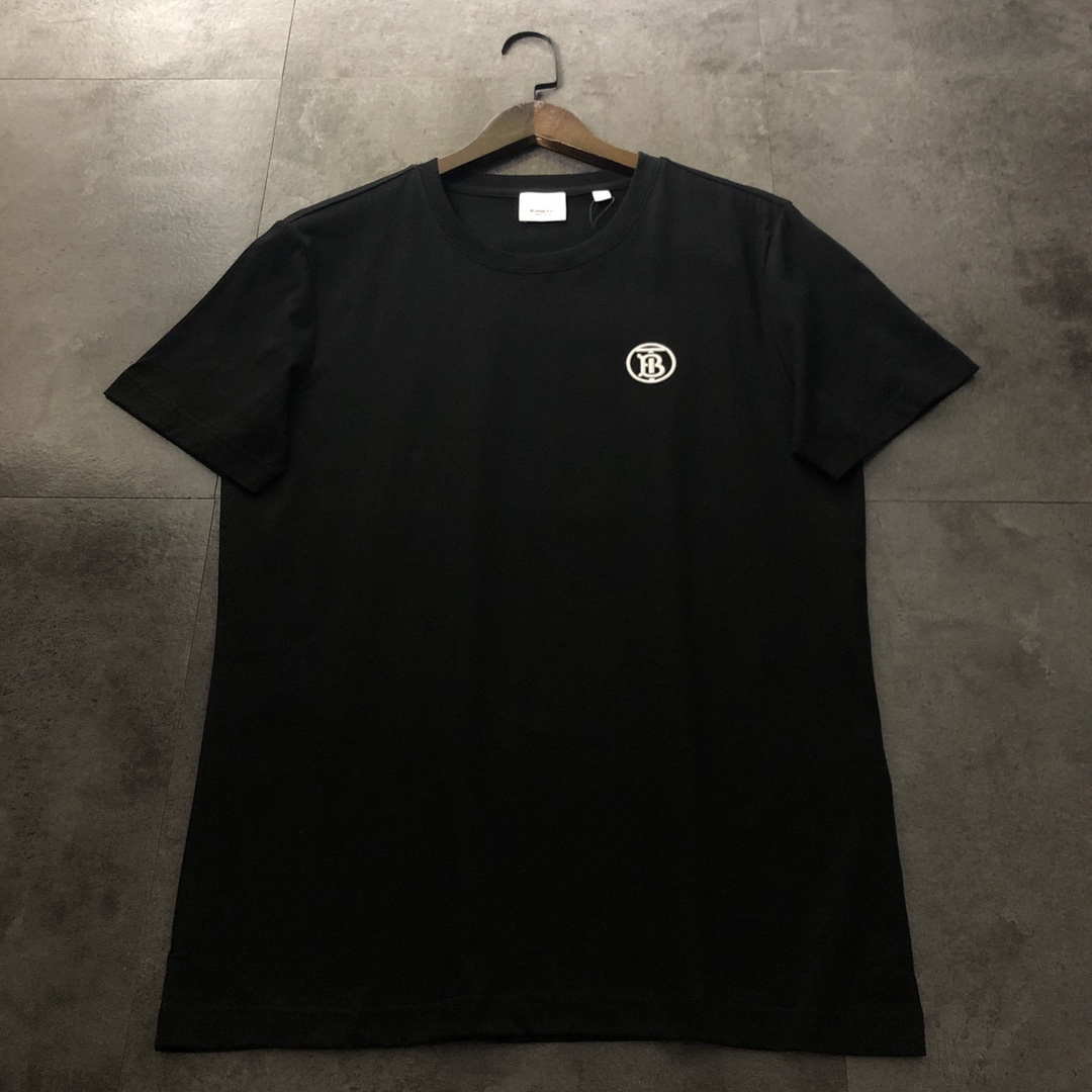 Burberry Kleidung T-Shirt Neue Designer -Replik
 Schwarz Weiß Unisex Kurzarm