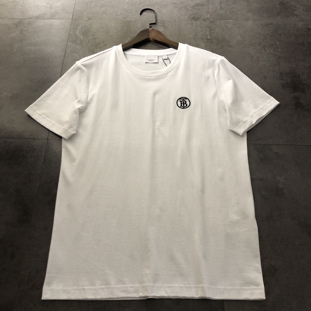 Burberry Repliken
 Kleidung T-Shirt Schwarz Weiß Unisex Kurzarm