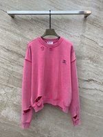 Chanel Clothing Sweatshirts Buying Replica
 Red Rose Printing Cotton Spring/Summer Collection